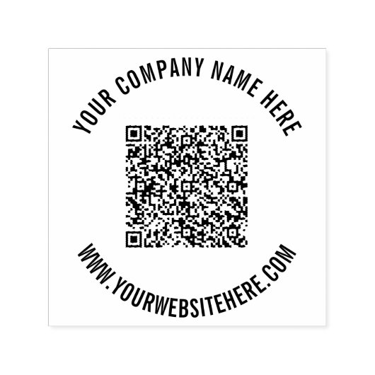 Uw QR-code en eigen stempel voor aangepaste tekst (Design)