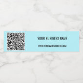 Uw QR-Code en het Flessenetiket van het Douaneteks Waterfles Etiket (Enkel label)