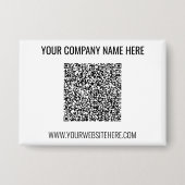 Uw QR-code en knop sjabloon met aangepaste tekst Button (Voorkant)
