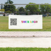 Uw QR-code en Logo Business Promotion Banner (Insitu)
