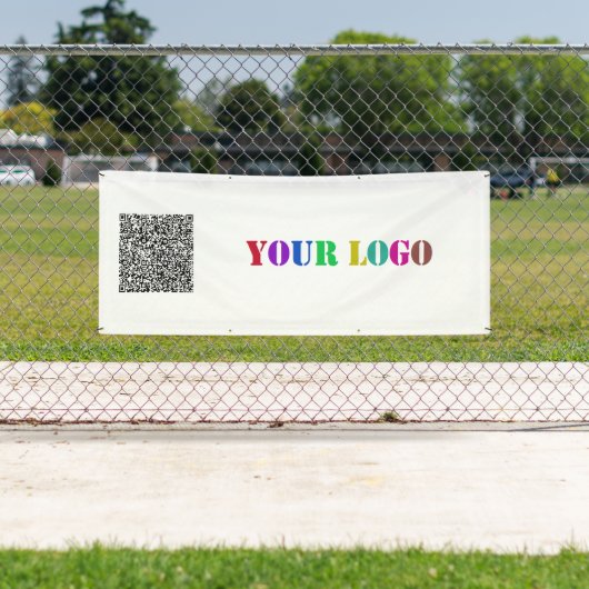 Uw QR-code en Logo Business Promotion Banner (Insitu)