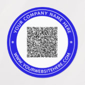 Uw QR code en Tekst Gepersonaliseerde Etiketten va Labels (Design 1)