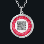 Uw QR-code en tekst Ketting Gift Kies kleuren<br><div class="desc">Aangepaste kleuren en lettertypen - Gepersonaliseerde Kettingen met uw QR-code Scaninfo en Aangepaste tekst Professioneel ontwerp Bedrijfspromotie Bedrijf of Modern Persoonlijk Grappig Ketting Gift - Uw QR-code toevoegen - Afbeelding of Logo - Foto / Naam - Bedrijf / Website of E-mail of telefoon - Contactinformatie / Adres / Meer -...</div>