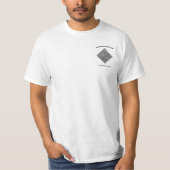 Uw QR-code en tekst Zakelijk T-shirt Sjabloon (Voorkant)
