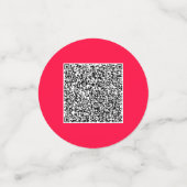 Uw QR-code en voorbeeld van Business Logo Confetti (Kleine voorkant)