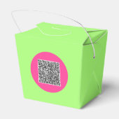 Uw QR-code Favoriete vakken Sjabloon Aangepaste kl Bedankdoosjes (Achterkant)