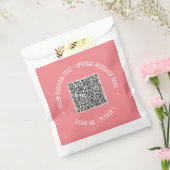 Uw QR-code favorietentasjabloon gepersonaliseerde Bedankzakje (Gezegeld)