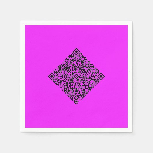 Uw QR-code feestservetten voorbeeld aangepaste kle Servet (Voorkant)