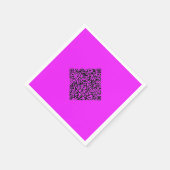 Uw QR-code feestservetten voorbeeld aangepaste kle Servet (Hoek)