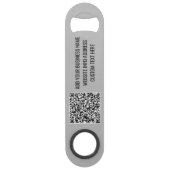 Uw QR-code gebrandmerkt Aangepaste tekstbalk Sleut Speed Flessenopener (Voorkant)