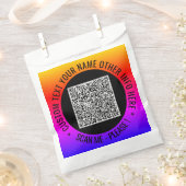 Uw QR-code geeft de voorkeur aan tassen met aangep Bedankzakje (Geknipt)