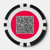 Uw QR code gepersonaliseerde poker chips kiezen kl (Voorkant)