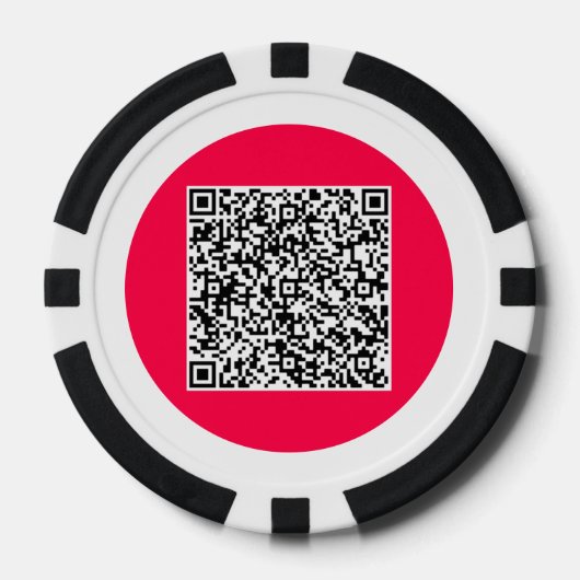 Uw QR code gepersonaliseerde poker chips kiezen kl (Voorkant)