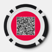 Uw QR code gepersonaliseerde poker chips kiezen kl (Achterkant)