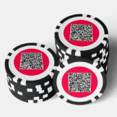 Uw QR code gepersonaliseerde poker chips kiezen kl (Opstapeling)