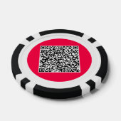 Uw QR code gepersonaliseerde poker chips kiezen kl (Enkel)