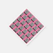 Uw QR-code gepersonaliseerde servetten voorbeeld (Hoek)