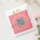 Uw QR-code geschenkzakje voorbeeld met eigen tekst Bedankzakje (Gezegeld)