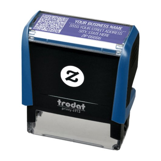 Uw QR-code Info Adresnaam Stempel Kies kleuren (Product)