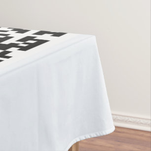 Uw QR-code Info en kleurenpromotietablet Tafelkleed