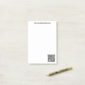 Uw QR Code Info en Tekst Business Sticky Notes (Op bureau)