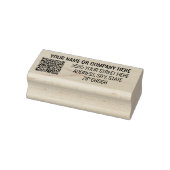 Uw QR Code Info Naam Adres Moderne Stempel (Stempel)
