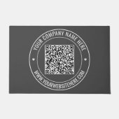 Uw QR Code Info Tekst Business Promotie Deurmat (Voorkant)