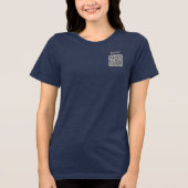 Uw QR-code Info Tri-Blend T-shirt Voorbeeld (Voorkant)