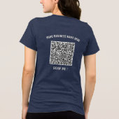 Uw QR-code Info Tri-Blend T-shirt Voorbeeld (Achterkant)