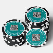Uw QR-code infotekst Merk Pokerfiches Voorbeeld Poker Chips (Opstapeling)