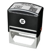 Uw QR Code Logo Naam Info Adres Stempel Voorbeeld (Product)