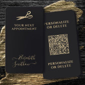 Uw QR Code Luxury Hair Stylist Volgende Aanwijzing Visitekaartje