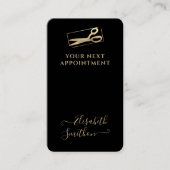 Uw QR Code Luxury Hair Stylist Volgende Aanwijzing Visitekaartje (Voorkant)