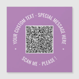 Uw QR-code magnetische kaart sjabloon aangepaste t