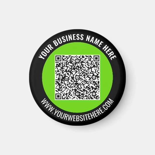 Uw QR-code merkpromotiemagneet voorbeeld Magneet (Voorkant)