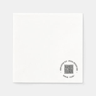 Uw QR-code met aangepaste Sjabloon voor tekstserve Servet