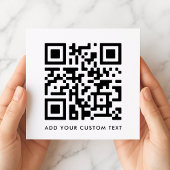 Uw QR-code | Modern minimalistisch vierkant Kaart