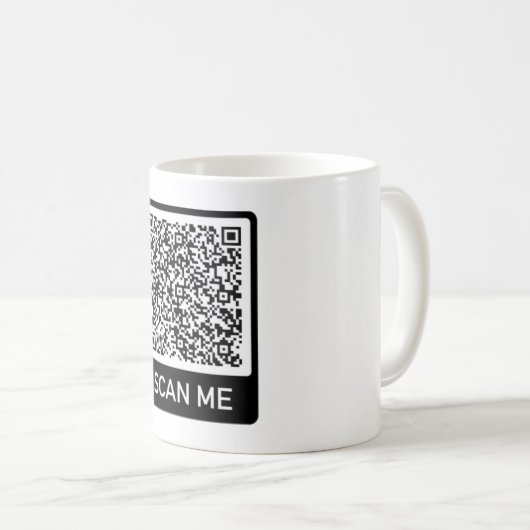 Uw QR Code Mok Scan Info Funny Mugs Gift (Voorkant rechts)