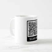 Uw QR Code Mok Scan Info Funny Mugs Gift (Voorkant links)