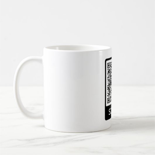 Uw QR Code Mok Scan Info Funny Mugs Gift (Links)