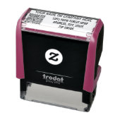 Uw QR-code naam adres bedrijfsstempel Zelfinktende Stempel (Product)