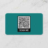 Uw QR code Naam Adres Modern Visitekaartje (Achterkant)