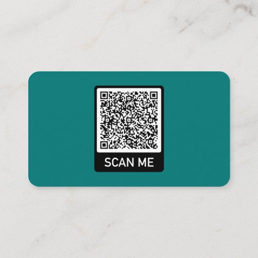 Uw QR code Naam Adres Modern Visitekaartje (Achterkant)