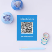 Uw QR-code Naam Website Kleuren Flyer Promotioneel (Enkel)