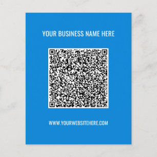 Uw QR-code Naam Website Kleuren Flyer Promotioneel