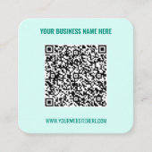 Uw QR-code Naam Website Kleuren Visitekaartje (Voorkant)