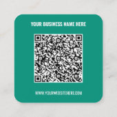 Uw QR-code Naam Website Kleuren Visitekaartje (Achterkant)