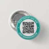 Uw QR-code Naam Website Promotie Button (Voorkant /achterkant)