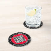 Uw QR Code Paper Onderzetter Aangepaste tekst en k (Insitu)