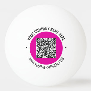 Uw QR-code Ping Pong Ball Voorbeeld Aangepaste tek